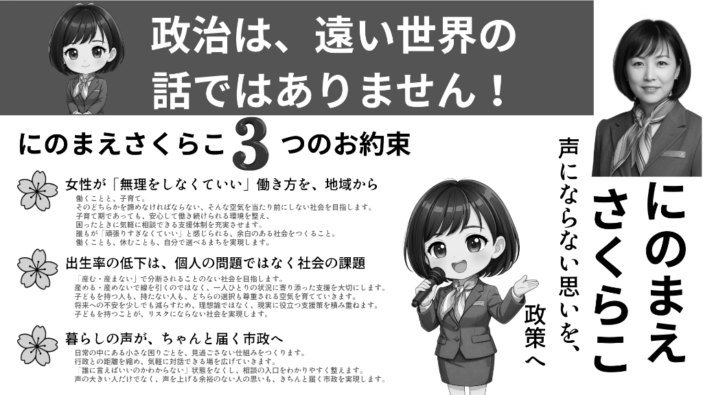 選挙公報 - にのまえさくらこ