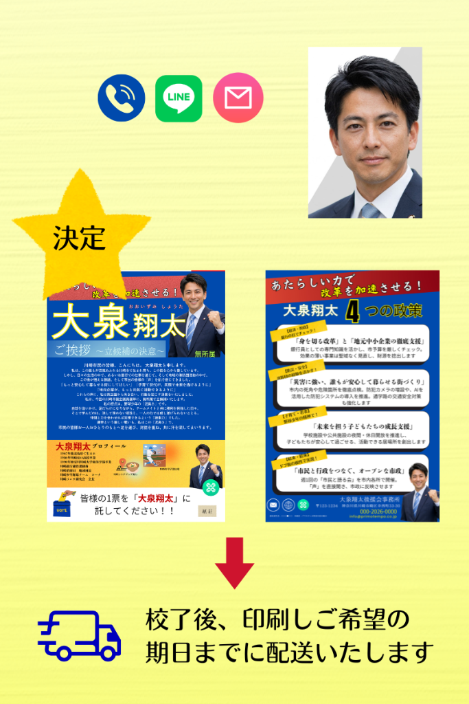 ビラ制作の流れ ステップ3